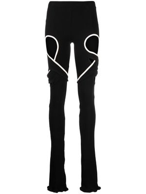 Ottolinger cut-out ribbed leggings - Black