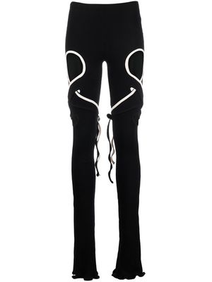 Ottolinger cut-out wrap leggings - Black