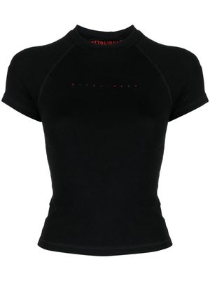 Ottolinger Deconstructed logo-print T-Shirt - Black