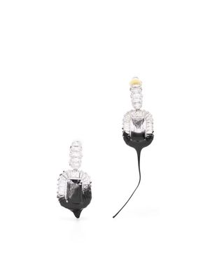 Ottolinger Diamond Dip clip-on earrings - Black