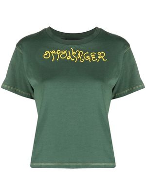 Ottolinger embossed-logo cotton T-shirt - Green