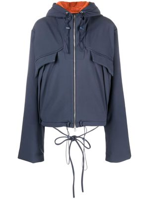 Ottolinger faux-fur lining hooded jacket - Blue