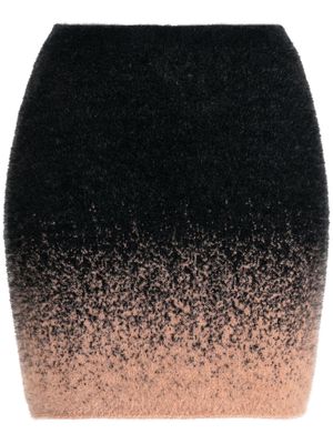 Ottolinger gradient knitted miniskirt - Black