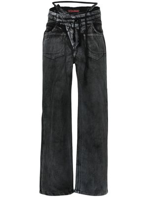 Ottolinger high-waist wide-leg trousers - Black