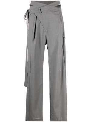 Ottolinger high-waisted wrap trousers - Grey
