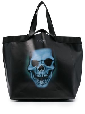 Ottolinger large skull-print tote bag - Black