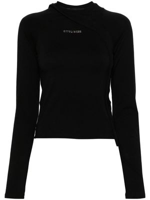 Ottolinger logo-lettering jersey T-shirt - Black