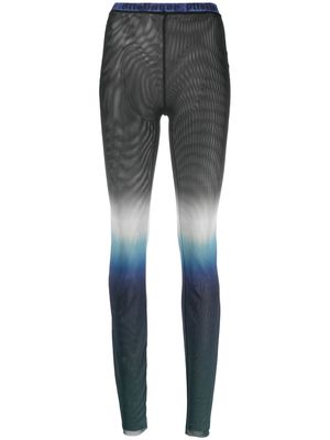 Ottolinger logo-waistband ombré trousers - Black