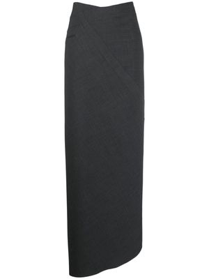 Ottolinger Multiline asymmetric maxi skirt - Grey