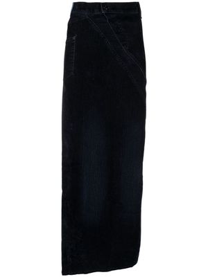 Ottolinger Multiline asymmetric twist-detail skirt - Blue