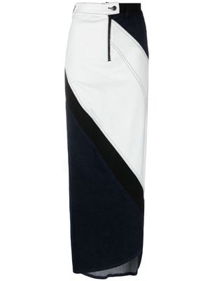 Ottolinger panelled denim skirt - Blue
