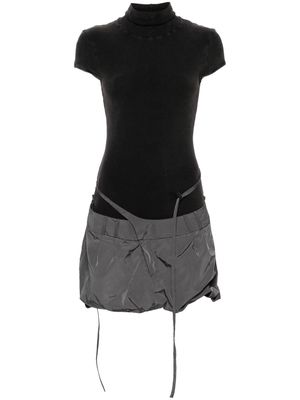 Ottolinger panelled-design organic-cotton dress - Black