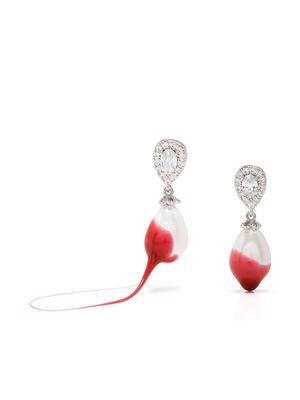 Ottolinger pearl drop earrings - Silver