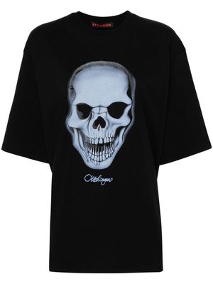 Ottolinger skull-print cotton T-shirt - Black