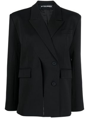Ottolinger slit-detail double-breasted blazer - Black