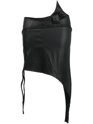 Ottolinger Spalmato asymmetric miniskirt - Black