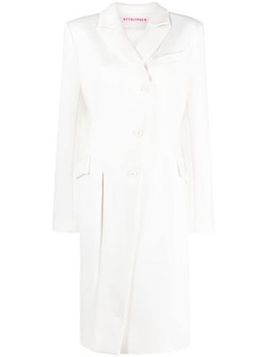 Ottolinger split scuba-jersey maxi coat - White