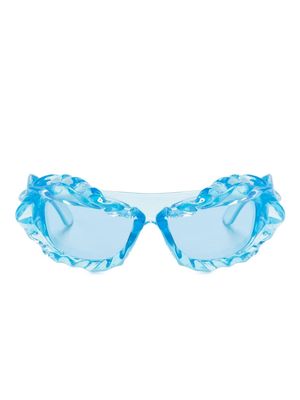 Ottolinger twist-detail sunglasses - Blue