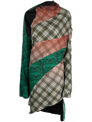 Ottolinger twisted patchwork minidress - Green