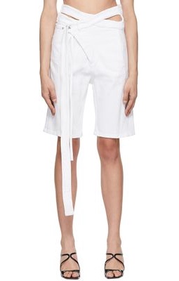 Ottolinger White Wrap Shorts