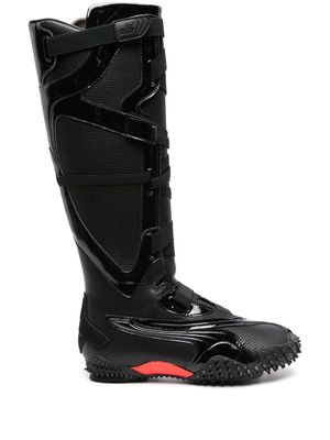 Ottolinger x Puma Mostro multi-strap knee-high boots - Black