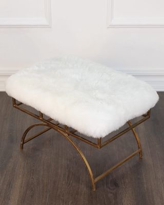 Ottoman Arcos with Alpaca Fur Cover