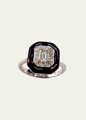 Oui Emerald-Cut Diamond Ring