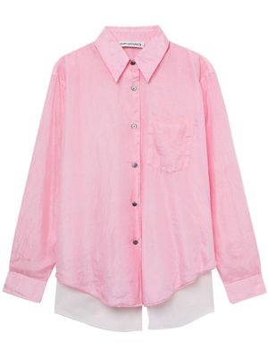 OUR LEGACY Apron cotton-silk shirt - Pink