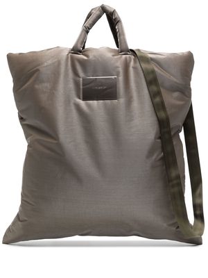 OUR LEGACY Big Pillow logo-pach tote - Green