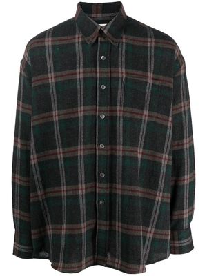 Our Legacy Borrowed BD checked shirt - Green