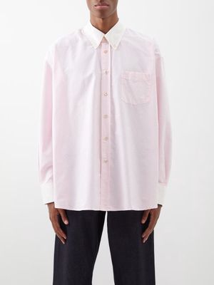 Our Legacy - Borrowed Oversized Cotton Shirt - Mens - Pink