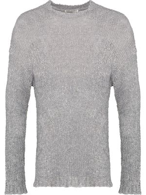 Our Legacy bouclé knitted jumper - Grey