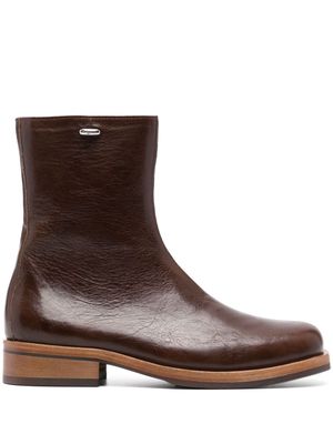 OUR LEGACY Camion leather ankle boots - Brown
