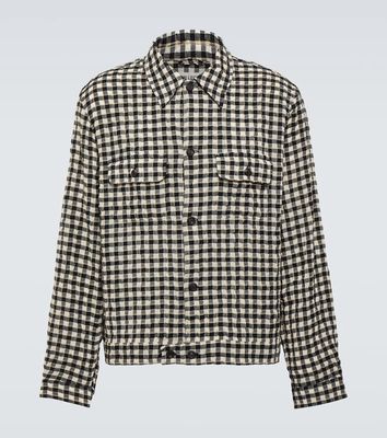 Our Legacy Coach checked seersucker overshirt