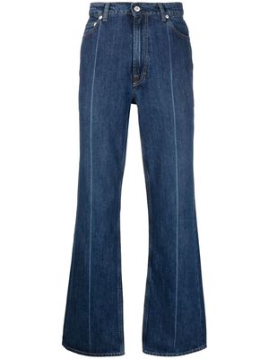OUR LEGACY contrast-stitching straight-leg jeans - Blue