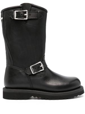 OUR LEGACY Corral buckle-fastening leather boots - Black