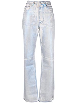 OUR LEGACY distressed-effect straight-leg jeans - Neutrals