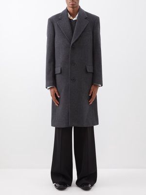 Our Legacy - Dolphin Pressed Wool-blend Overcoat - Mens - Grey