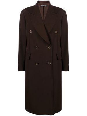 Our Legacy double-breasted wool coat - Brown