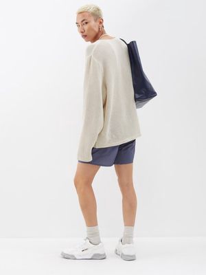 Our Legacy - Drape Tech Shell Shorts - Mens - Blue
