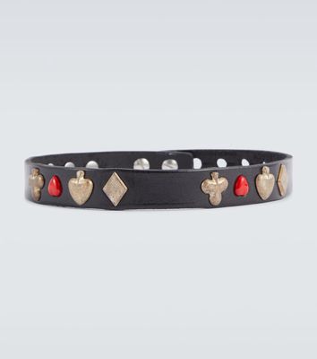 Our Legacy Embellished leather choker