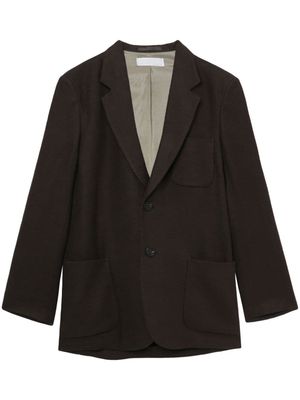 OUR LEGACY Embrace linen single-breasted blazer - Brown