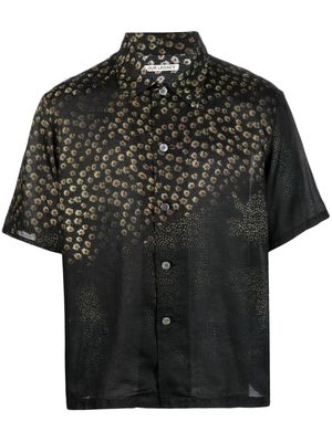 OUR LEGACY floral-print short-sleeve shirt - Black