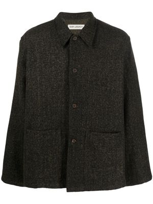 OUR LEGACY Haven single-breasted jacket - Green