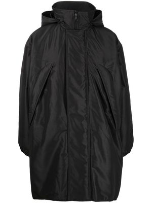 Our Legacy hooded concealed-fastening parka coat - Black