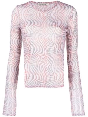 Our Legacy Hypnosis Tartan-print long-sleeve top - Neutrals