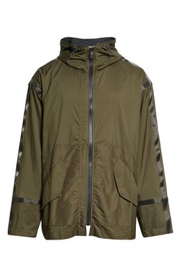 OUR LEGACY Introspec Water Resistant Reversible Jacket in Army Green Tech Ripstop