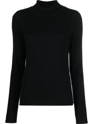 Our Legacy jersey-knit mock neck top - Black