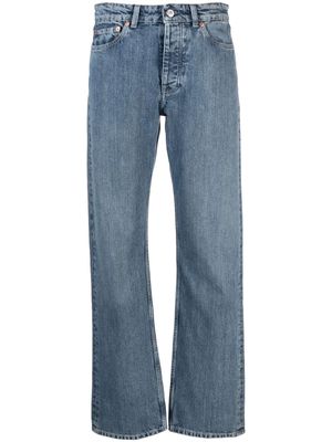 OUR LEGACY Linear mid-rise straight-leg jeans - Blue