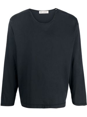 OUR LEGACY long-sleeve cotton sweatshirt - Black